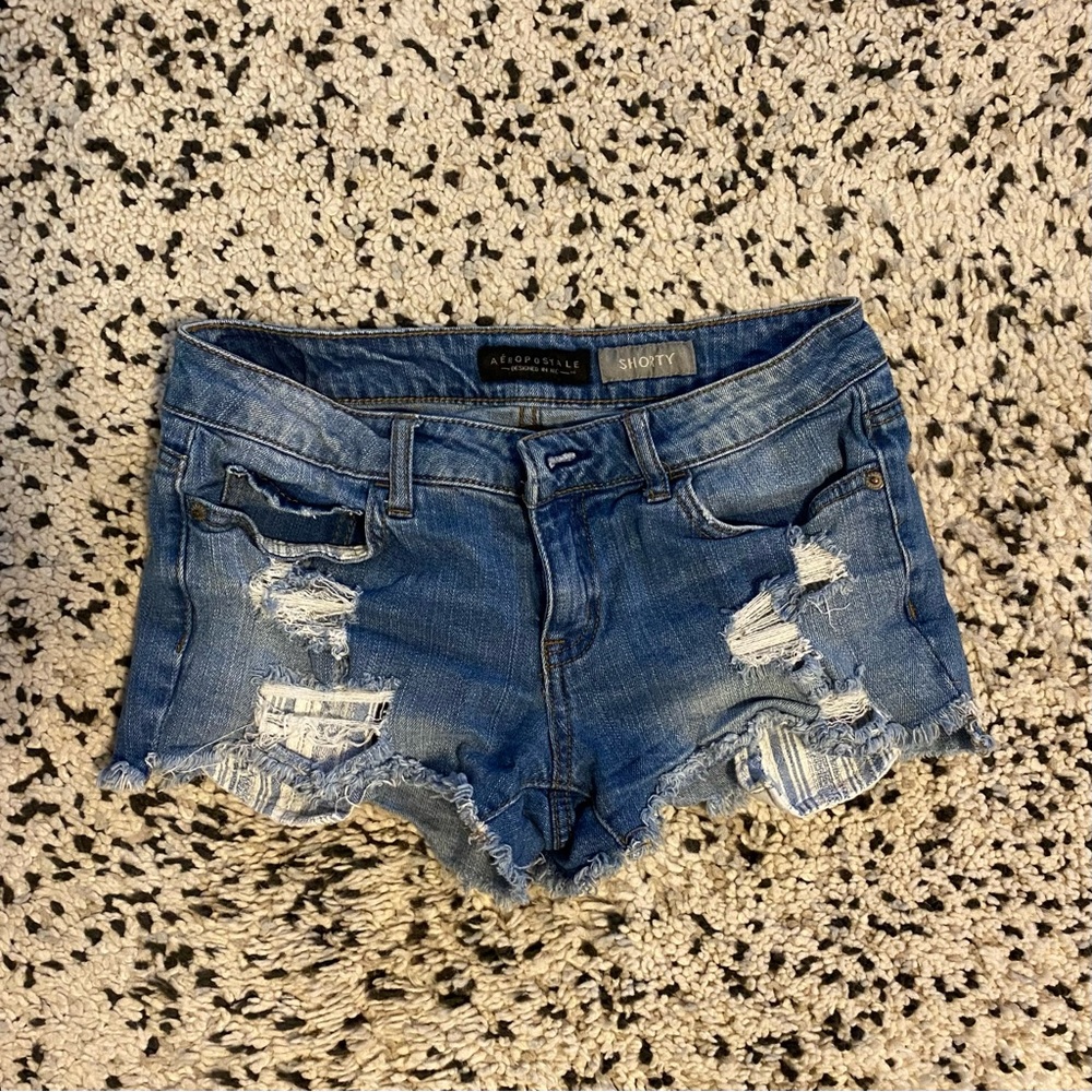 Aeropostale Shorty Denim Shorts